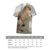 yanfind Adult Full Print T-shirts (men And Women) Bed Bedroom Friend Carefree Comfort Cozy Creature Dog Ethnic Female