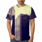 yanfind Adult Full Print T-shirts (men And Women) Architectural Design Architecture Buildings Clouds Exterior Futuristic Glass Items Panels