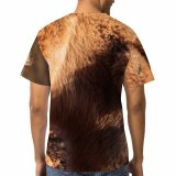 yanfind Adult Full Print T-shirts (men And Women) Cute Grass Fur Portrait Outdoors Shaggy Sheep Wildlife Bison Cattle Merino