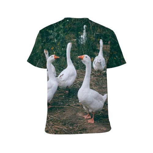 yanfind Adult Full Print T-shirts (men And Women) Beak Bird Bush Calm Countryside Creature Eat Farm Farmyard Feather Flock Freedom