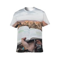 yanfind Adult Full Print T-shirts (men And Women) City Street Architecture Church Outdoors Religion Urban Town Family Newspaper