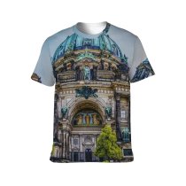 yanfind Adult Full Print T-shirts (men And Women) Architecture Berlin Cathedral Building Capital Catholic Church City Dome Dramatic Exterior