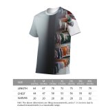 yanfind Adult Full Print T-shirts (men And Women) Bobbin Diversity Organized Rainbow Reel Sewing Sorted Variety Yarn Roll