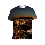 yanfind Adult Full Print Tshirts (men And Women) Lasvegas Usa City Overview Landscape Cityscape Night Lights Sunset Urban Buildings Hotels