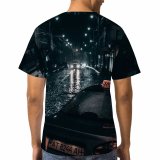 yanfind Adult Full Print T-shirts (men And Women) Area Auto Automobile Building Car City Cityscape Construction Crossroad Dark Drive