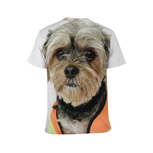 yanfind Adult Full Print T-shirts (men And Women) Builder Calm Carefree Comfort Confident Costume Curious Cute Dog Fluff Friendly