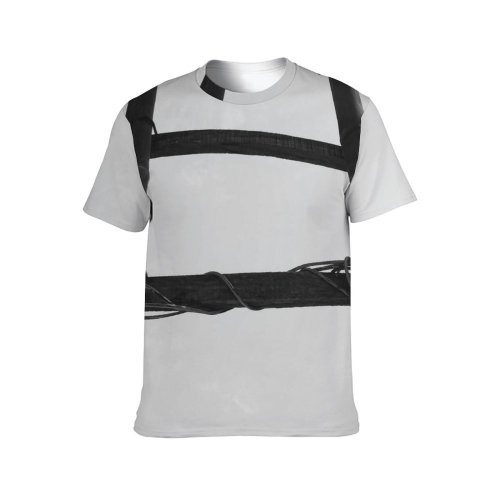 yanfind Adult Full Print T-shirts (men And Women) Construction Ladder Sky Tall Wood