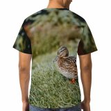 yanfind Adult Full Print T-shirts (men And Women) Avian Beak Biology Bird Creature Duck Ecosystem Fauna Foliage Fowl Freedom