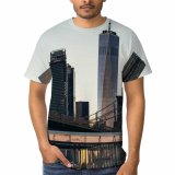 yanfind Adult Full Print T-shirts (men And Women) Arch Architecture Avenue Building Busy Center City Clear Cloudless Complex Construction