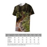 yanfind Adult Full Print T-shirts (men And Women) Landscape Trees Woods River Trench Forest Shadows Outdoors