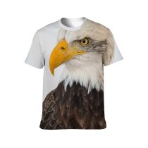 yanfind Adult Full Print T-shirts (men And Women) Flight Bird Bald Eagle Beak Portrait Wild Wildlife Feather Raptor Avian