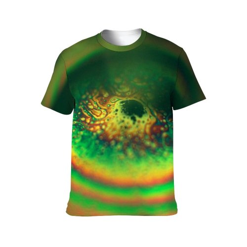 yanfind Adult Full Print T-shirts (men And Women) Abstract Bubble Vivid Colorful Light