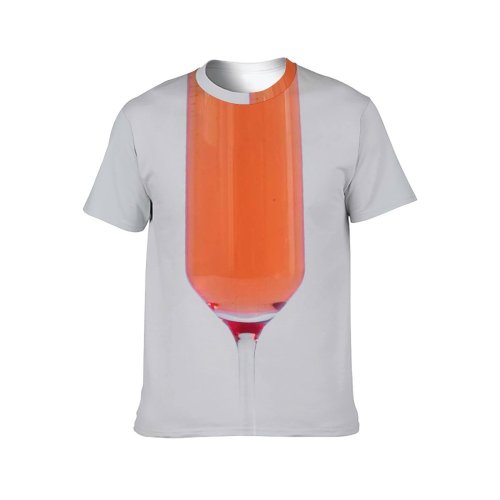yanfind Adult Full Print T-shirts (men And Women) Summer Cocktail Glass Health Delicious Tropical Still Juice Cool Vodka Thirst
