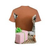 yanfind Adult Full Print T-shirts (men And Women) Box Calm Carnival Carpet Celebrate Cloth Colorful Decorative Design Dog Event