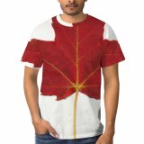 yanfind Adult Full Print Tshirts (men And Women) Maple Leaf Canadian Flora Floral Plant Vein Veins Stem Foliage Canadiana