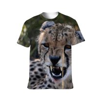 yanfind Adult Full Print T-shirts (men And Women) Fur Cat Outdoors Wild Hunter Leopard Safari Wildlife Danger Carnivore