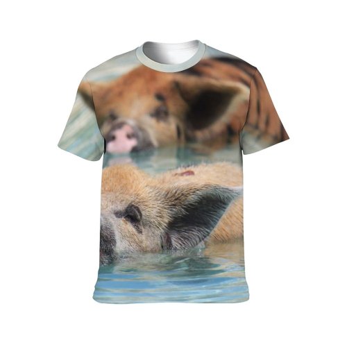 yanfind Adult Full Print T-shirts (men And Women) Sea Young Outdoors Wild Wildlife Little Ecology