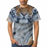 yanfind Adult Full Print T-shirts (men And Women) Big Fur Cat Wild Safari Wildlife Angry Danger Staring