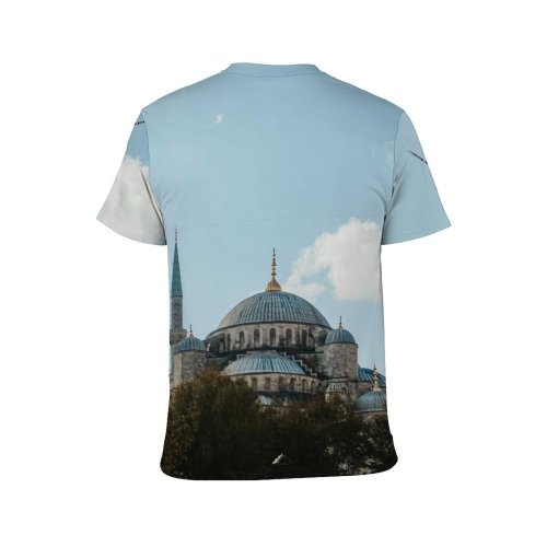 yanfind Adult Full Print T-shirts (men And Women) Dawn Sunset Building Architecture Travel Outdoors Religion Dome Traditional Worship Ancient Sacred
