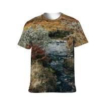 yanfind Adult Full Print T-shirts (men And Women) Desert Bush Hill Lake Park Tree Fall Travel Rock Outdoors Valley Scenic