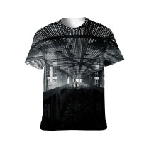 yanfind Adult Full Print T-shirts (men And Women) Architecture Building Tunnel