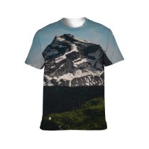 yanfind Adult Full Print T-shirts (men And Women) Dawn Landscape Fog Travel Cloud Rock Volcano Outdoors Valley Scenic Hike