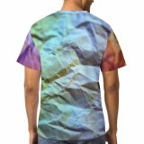 yanfind Adult Full Print T-shirts (men And Women) Art Abstract Design Shining Unique Artistic Rough Canvas Motley