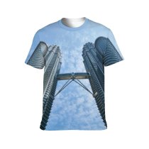 yanfind Adult Full Print T-shirts (men And Women) Architecture Beautiful Buildings City Clouds Construction Daylight Design Financial High Kuala
