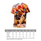 yanfind Adult Full Print T-shirts (men And Women) Sugar Chocolate Unhealthy Christmas Health Baking Homemade Traditional Delicious Indulgence Motley Round