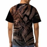 yanfind Adult Full Print T-shirts (men And Women) Attentive Bengal Big Cat Calm Creature Curious Ecosystem Endangered Fauna Fur Gaze