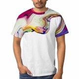 yanfind Adult Full Print T-shirts (men And Women) Art Abstract Creativity Rainbow Fantasy Artistic Smooth Motley Liquidity Cephalopod