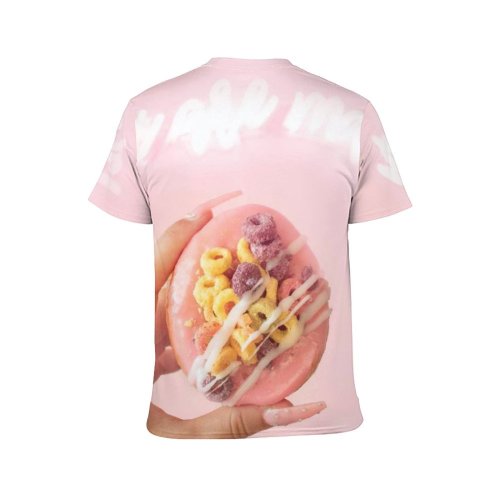 yanfind Adult Full Print T-shirts (men And Women) Candy Dessert Donut Doughnut Girly Indulgence Nails Neon Treat