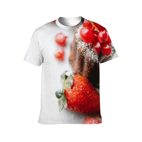 yanfind Adult Full Print T-shirts (men And Women) Appetizing Arrange Arrangement Bake Baked Bakery Berry Blueberry Blurred Cake Confection Cookery