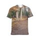 yanfind Adult Full Print Tshirts (men And Women) Autumn Branches Colorful Countryside Fall Fog Foliage Forest Golden Landscape Leaves Morning