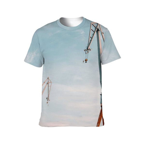 yanfind Adult Full Print T-shirts (men And Women) Apartment Architecture Block Build Building Cement City Cityscape Construction Daylight Daytime