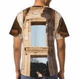 yanfind Adult Full Print T-shirts (men And Women) Art Building Architecture Travel Monument Sculpture Outdoors Stone Religion Tourism Ruin