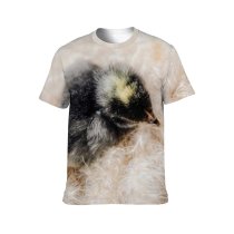 yanfind Adult Full Print T-shirts (men And Women) Bird Cute Fur Easter Chicken Young Hairy Baby Feather Little Newborn Poultry