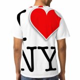 yanfind Adult Full Print Tshirts (men And Women) Love Ny Newyork Decoration Usa Font Alphabet Letter Word Idea Decorative Backdrop