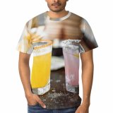 yanfind Adult Full Print T-shirts (men And Women) Wood Cocktail Glass Tea Sugar Juice Health Homemade Traditional Delicious Tropical Vodka