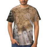 yanfind Adult Full Print T-shirts (men And Women) Architecture Attract Brick Wall Building Cathedral Ceiling Church City Classic Column Concrete