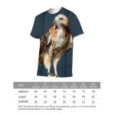 yanfind Adult Full Print T-shirts (men And Women) Avian Beak Bird Prey Eagle Feathers Hunter Perched Plumage Wildlife