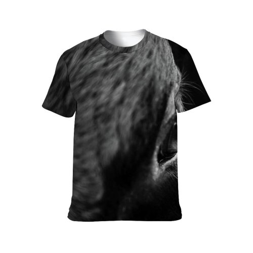 yanfind Adult Full Print T-shirts (men And Women) Cattle Cow Eyelash Fur Wildlife