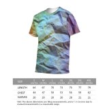 yanfind Adult Full Print T-shirts (men And Women) Art Abstract Design Shining Unique Artistic Rough Canvas Motley