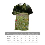 yanfind Adult Full Print T-shirts (men And Women) Beautiful Bloom Blooming Delicate Field Flora Flower Meadow Flowers Foliage Garden