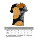 yanfind Adult Full Print T-shirts (men And Women) Appetizing Ceramic Citrus Colorful Concept Delicious Diet Eat Edible Flavor