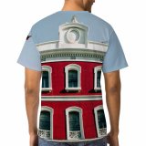 yanfind Adult Full Print T-shirts (men And Women) Architecture Sky Building City Downtown Exterior Facade Mataro Outdoors Spain Street Train