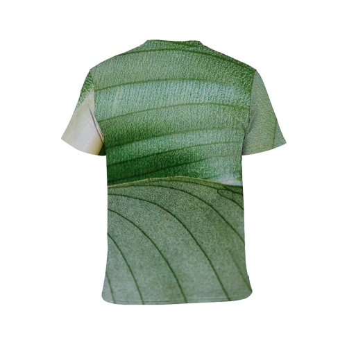 yanfind Adult Full Print T-shirts (men And Women) Botanical Leaves Lines Macro Plant Plants Texture Tropical