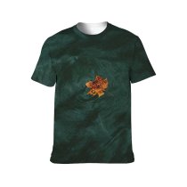 yanfind Adult Full Print T-shirts (men And Women) Aqua Autumn Botany Calm Clear Colorful Fall Foliage From Above Golden
