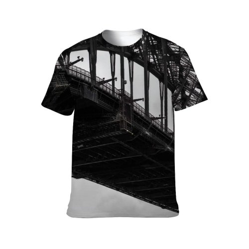 yanfind Adult Full Print T-shirts (men And Women) Architecture Attract Attraction Australia Bw Cloudy Construction District Embankment Engineering Exterior
