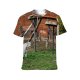 yanfind Adult Full Print T-shirts (men And Women) Wood Grass Tree Bamboo Big Fur Cat Wild Family Wildlife Danger